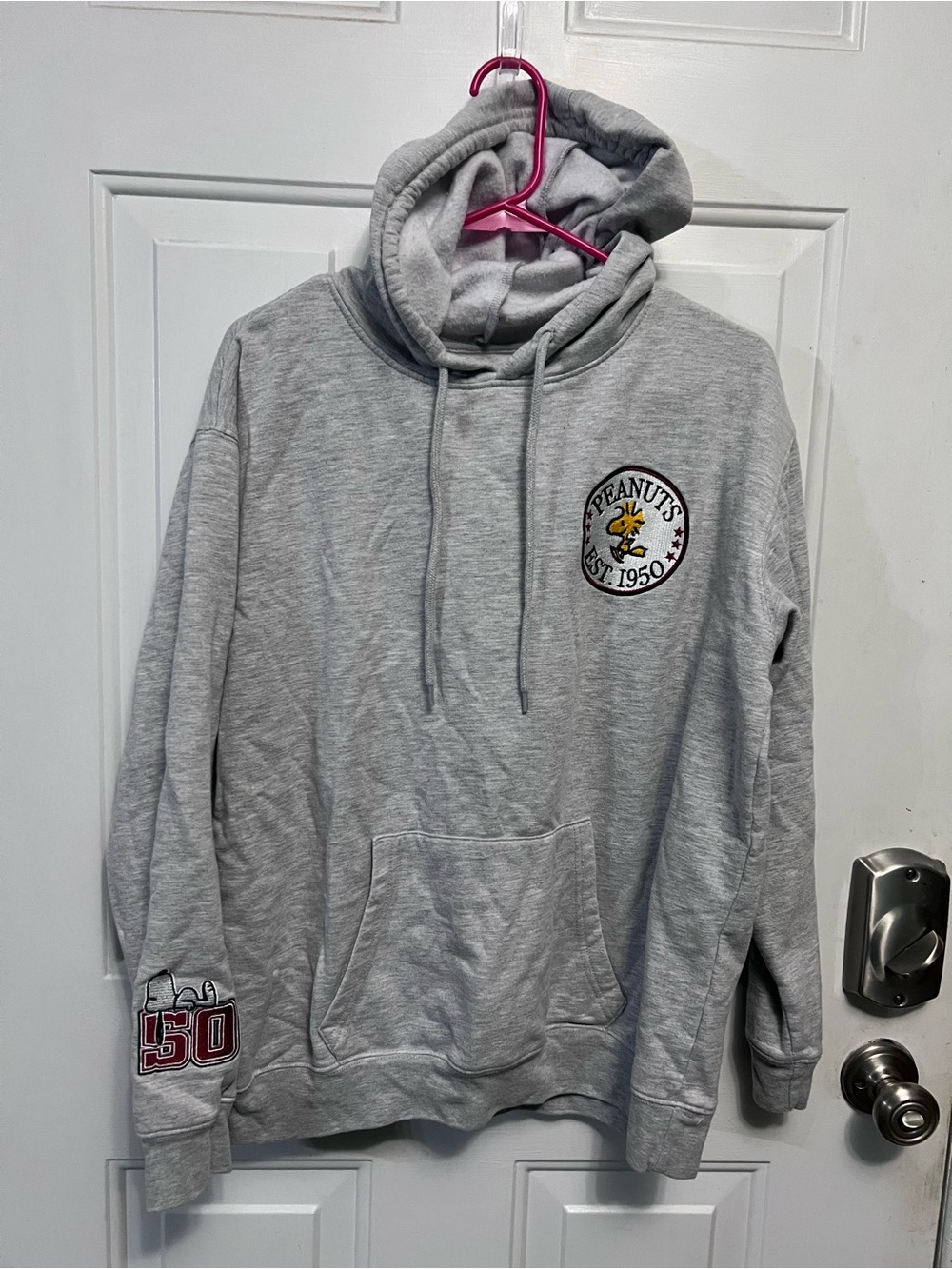 Peanuts Snoopy Hoodie XXL 20 Gray 2025 Freeze Woodstock 50 Back Graphic